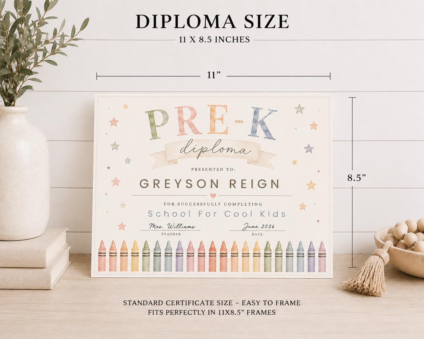 Editable Pre-K Graduation Diploma preview 6