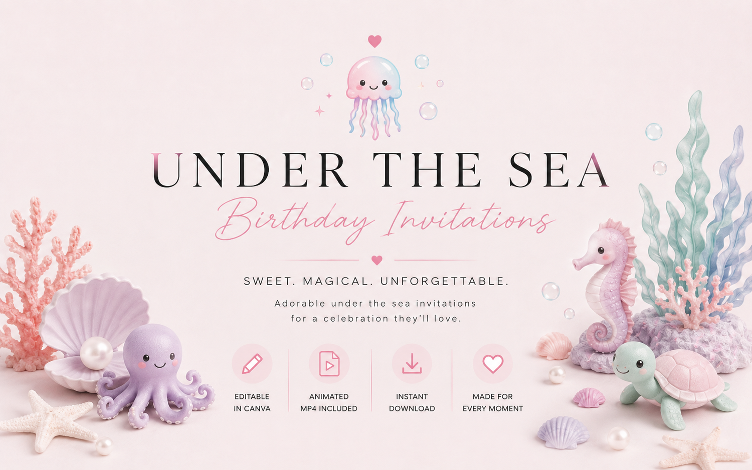 Under the Sea Birthday Invitations