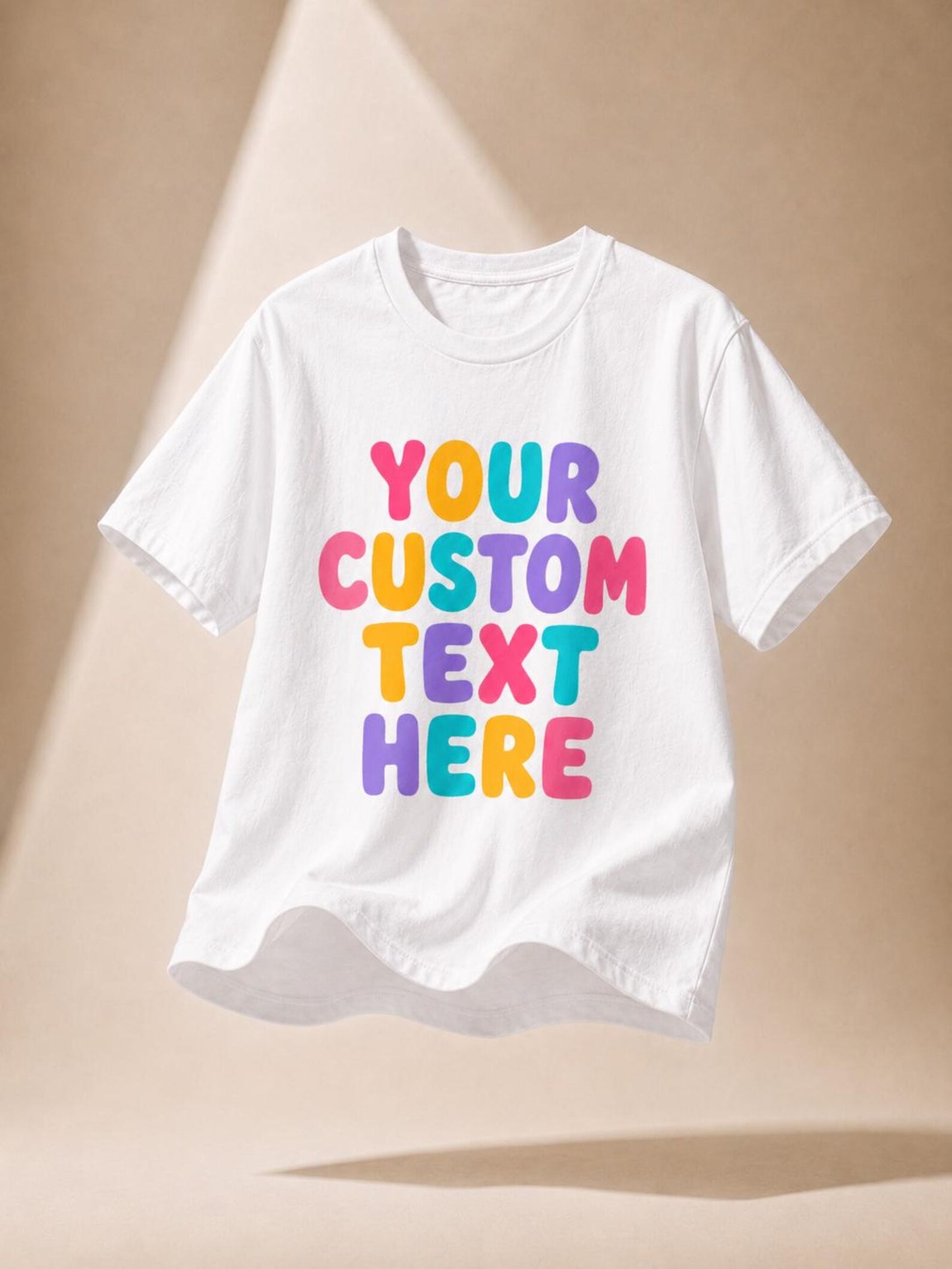 Personalized Bubble Text Shirt, Custom Name or Quote Comfort Colors 1717 Tee, Colorful Gift
