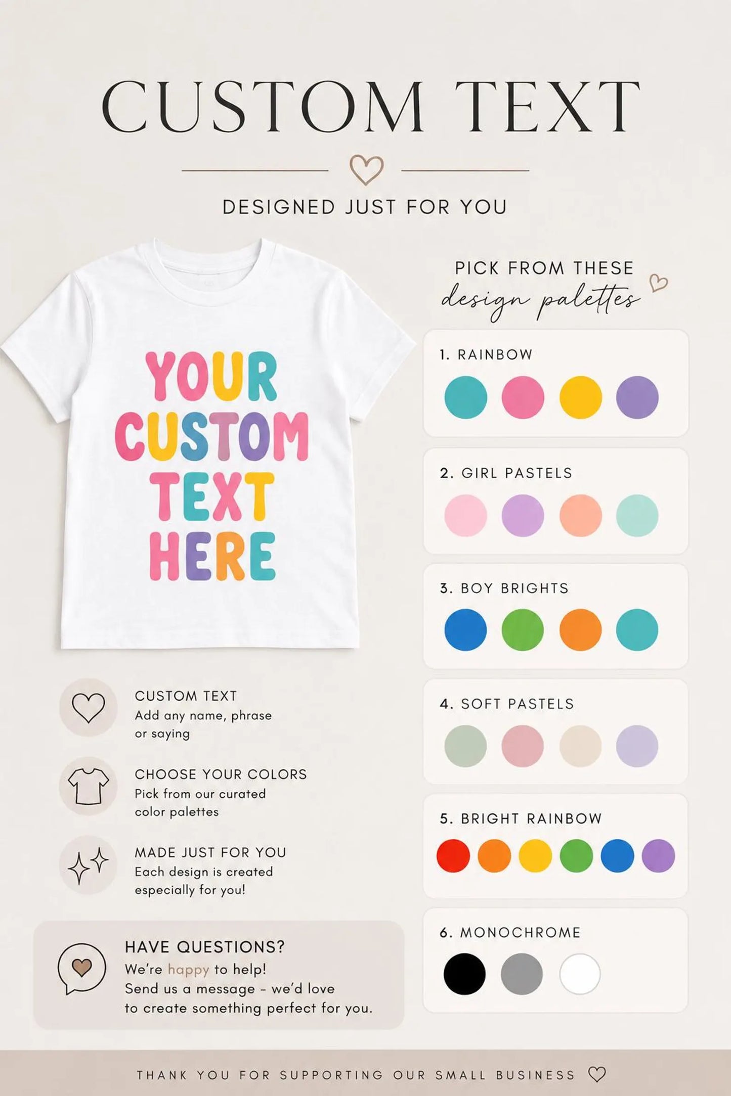 Personalized Kids Shirt, Custom Name or Text Youth Comfort Colors 9018 Tee, Birthday and Vacation Gift