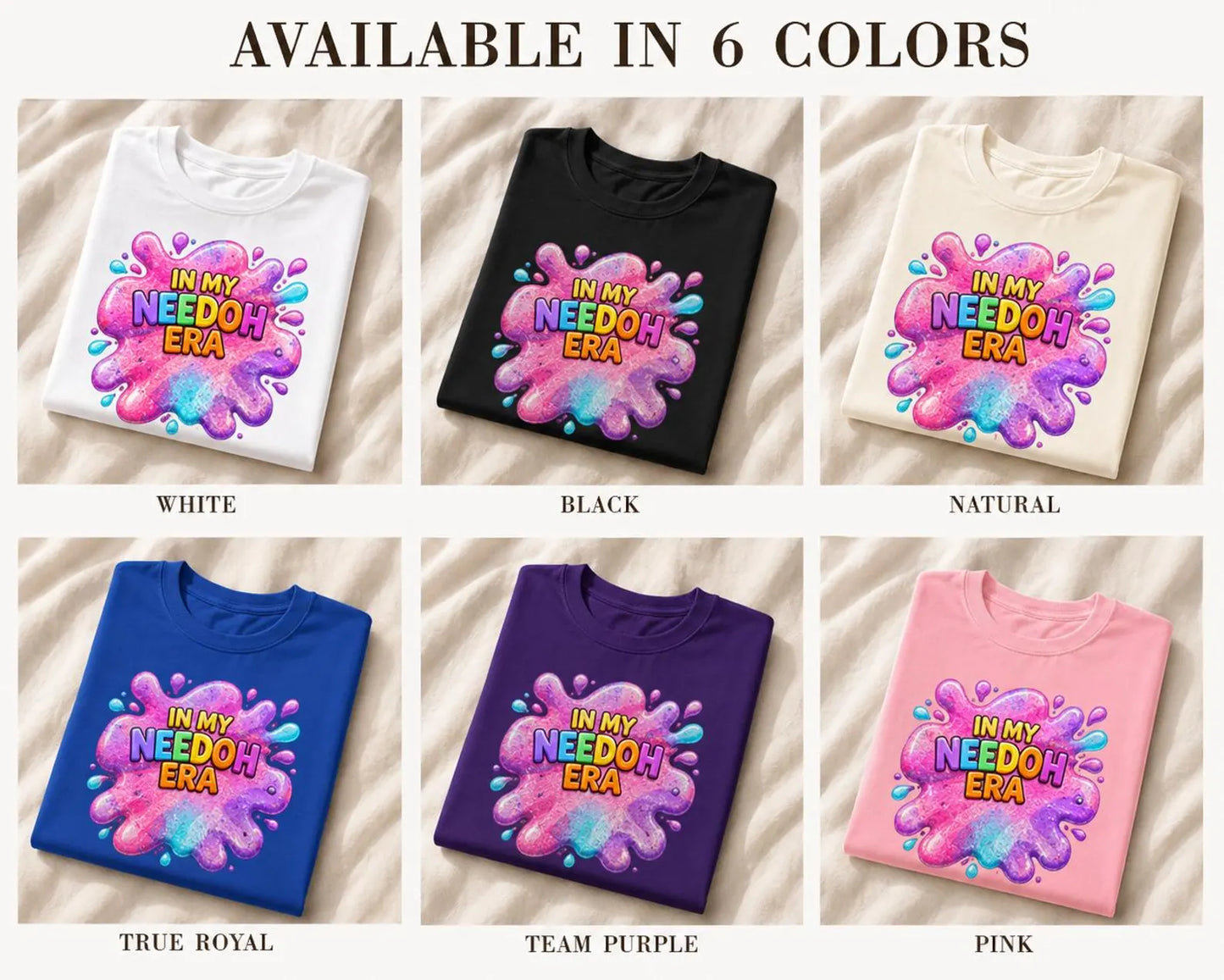 In My NeeDoh Era Kids Shirt, Colorful Squishy Toy Tee for Girls, Sensory Toy Lover Gift
