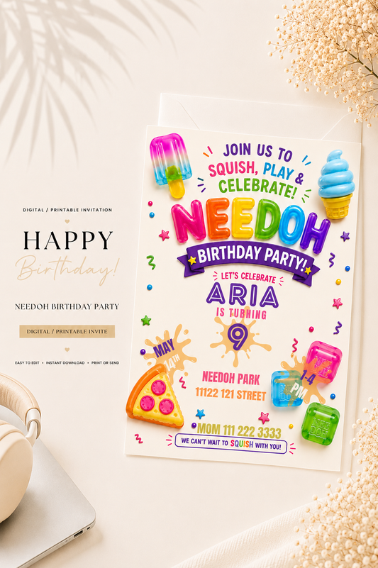 Needoh Birthday Invitation