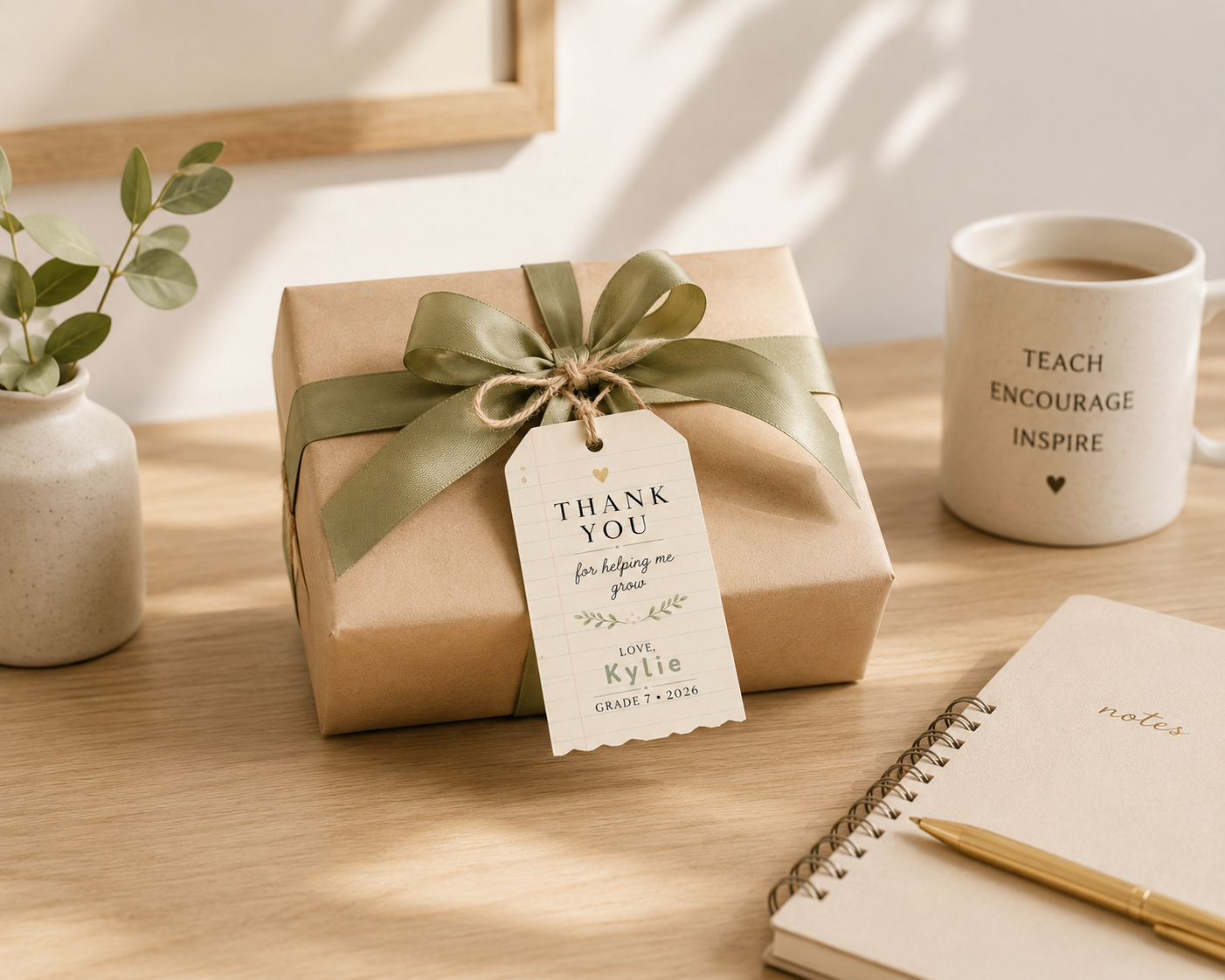 notebook paper tag