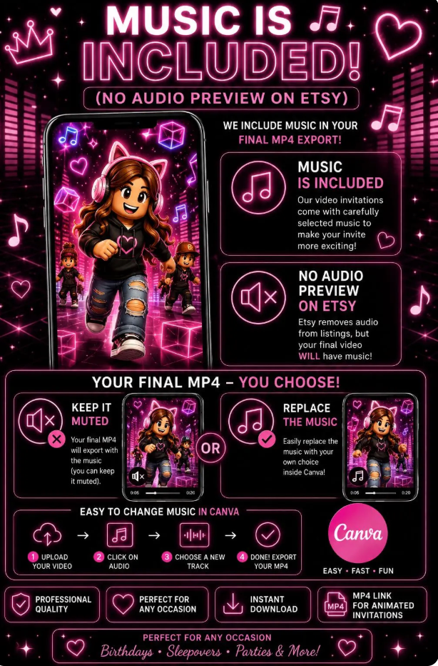 Animated Gamer Birthday Video Invitation