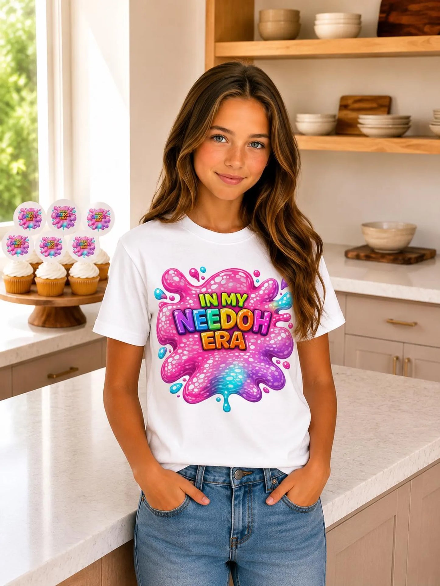 In My NeeDoh Era Kids Shirt, Colorful Squishy Toy Tee for Girls, Sensory Toy Lover Gift