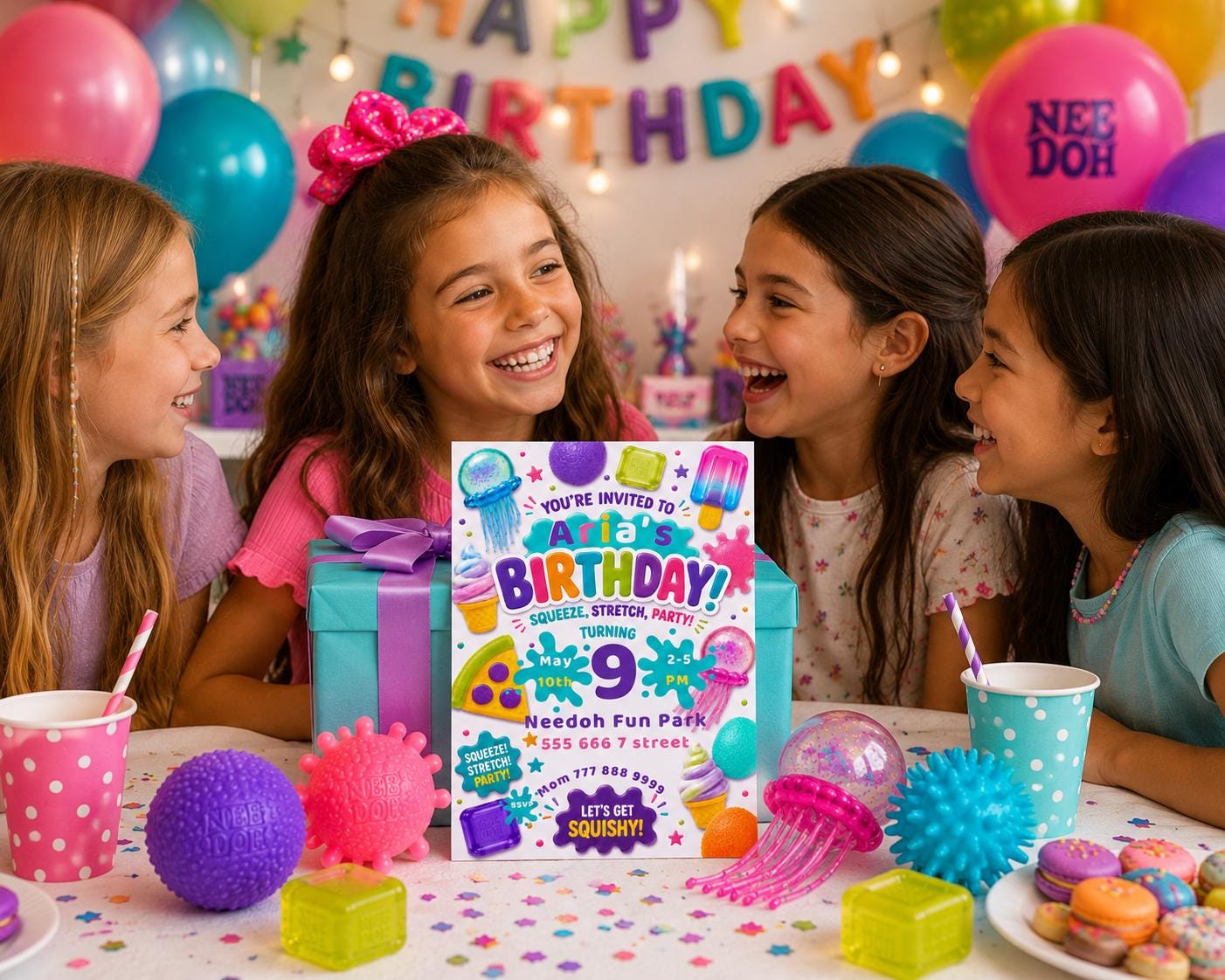 Squishy Birthday Invitation preview 7