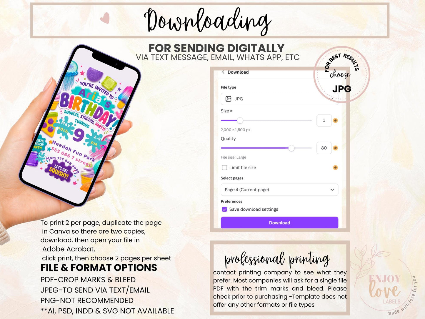 Squishy Birthday Invitation preview 13