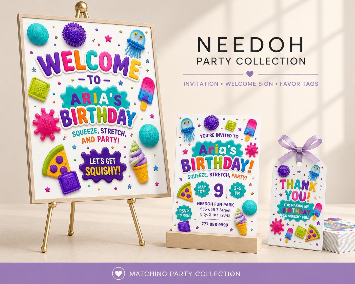 Squishy Birthday Invitation preview 9