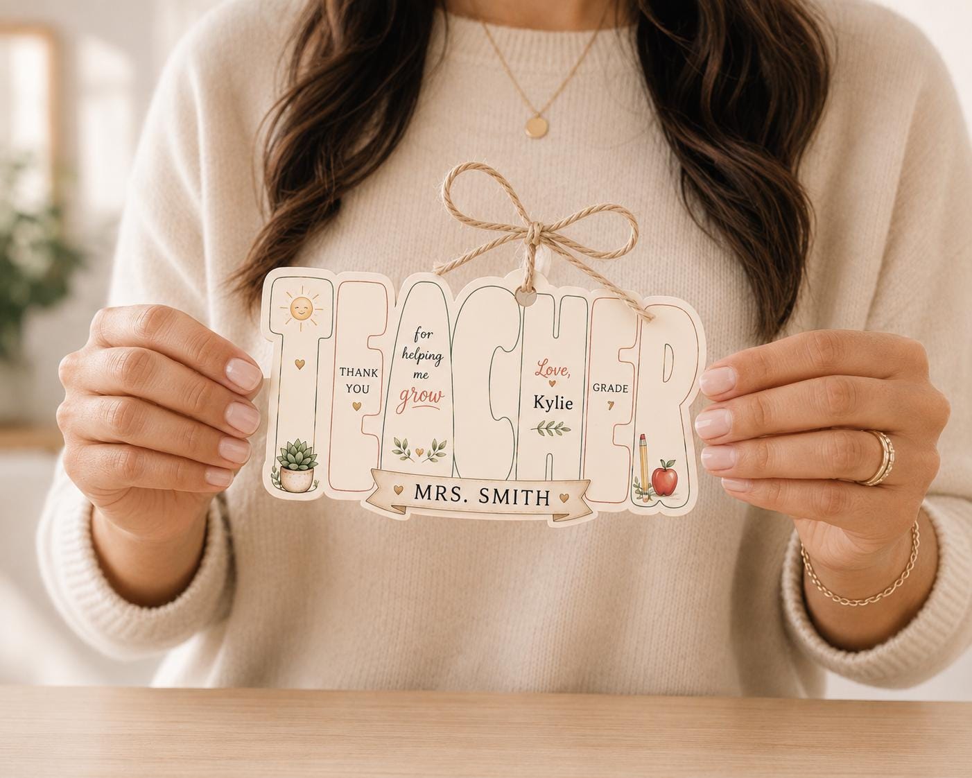 Editable Teacher Thank You Gift Tag preview 3