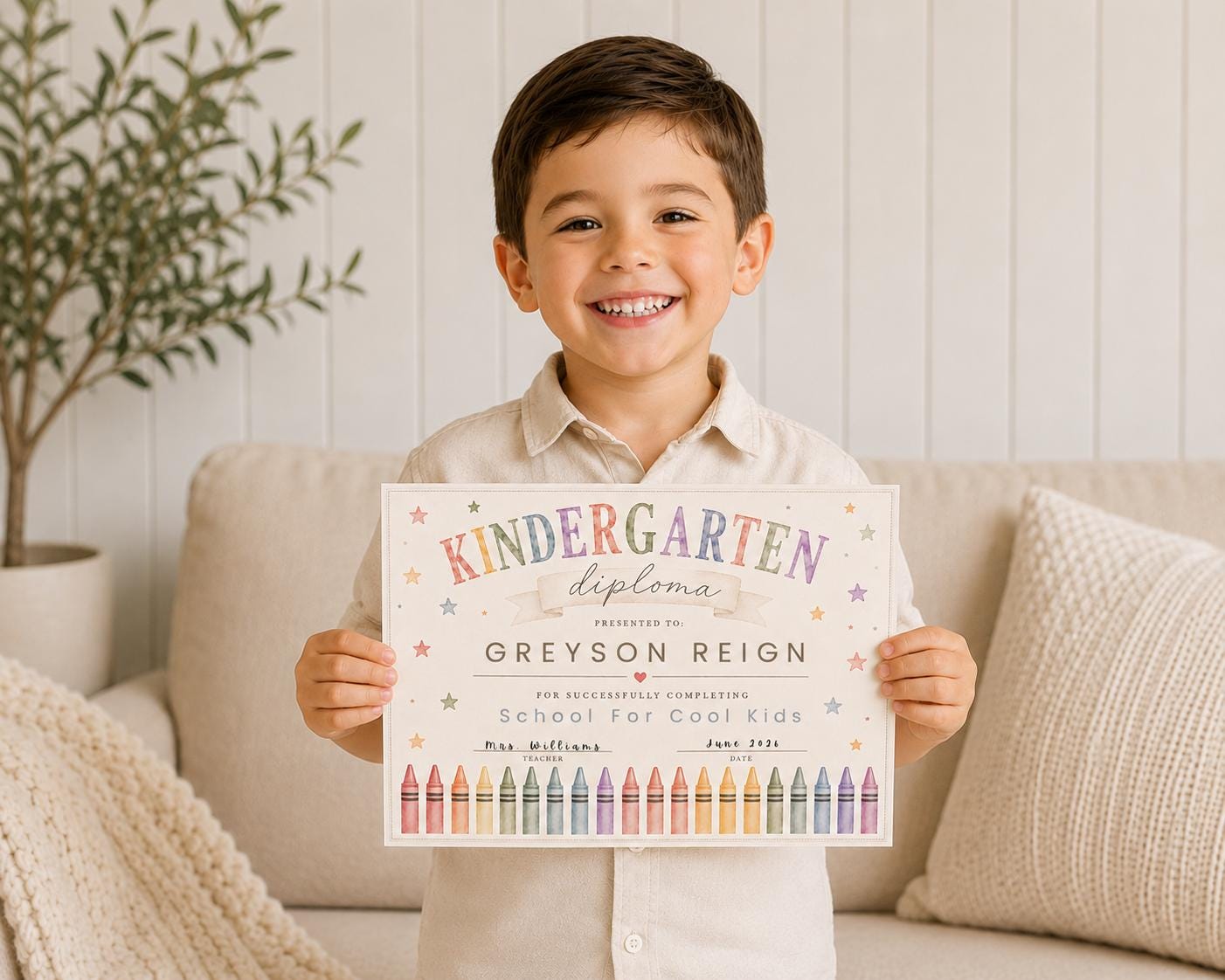 Kindergarten Graduation Diploma preview 3