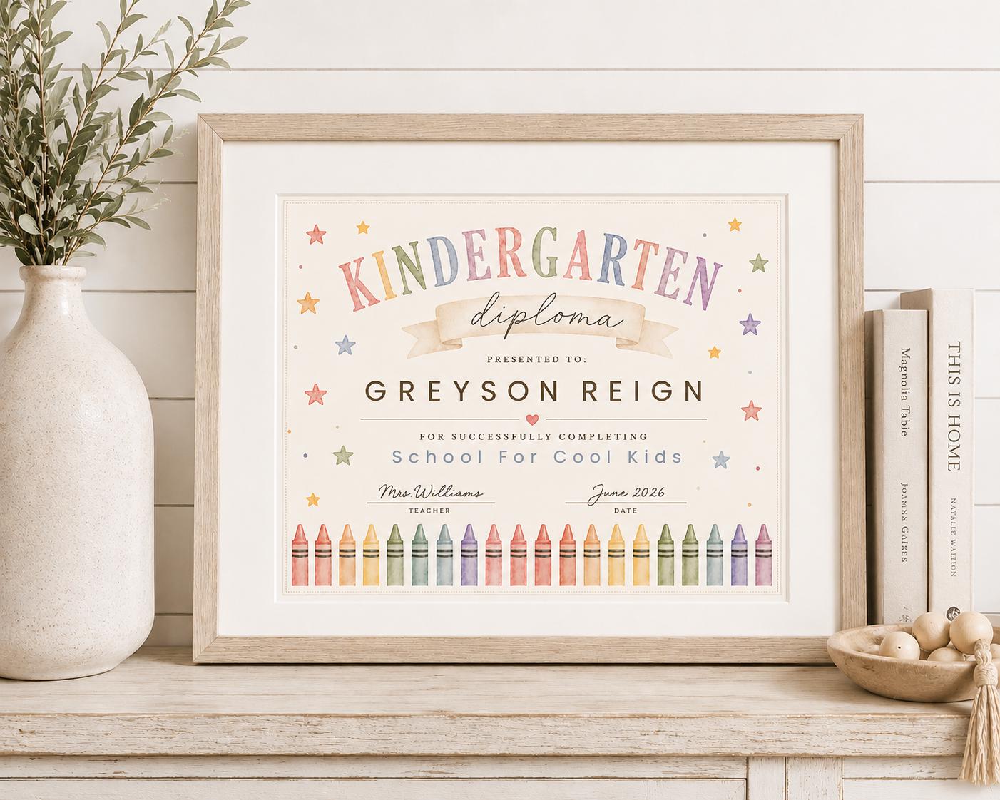 Kindergarten Graduation Diploma preview 2