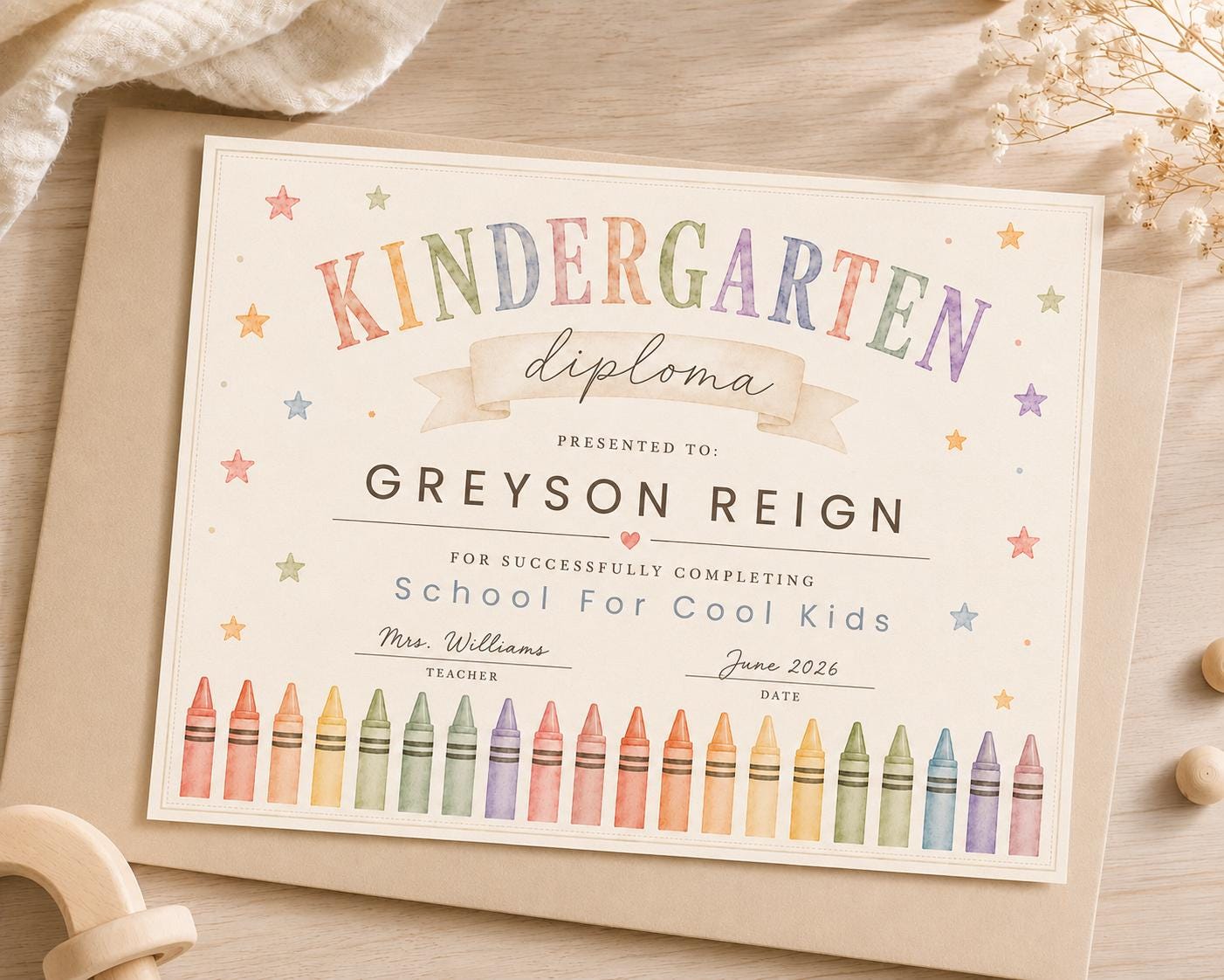 Kindergarten Graduation Diploma preview 4