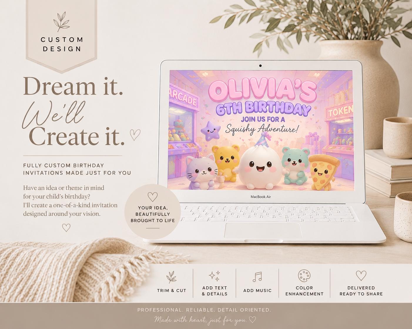 Custom Birthday Invitation Design preview 2