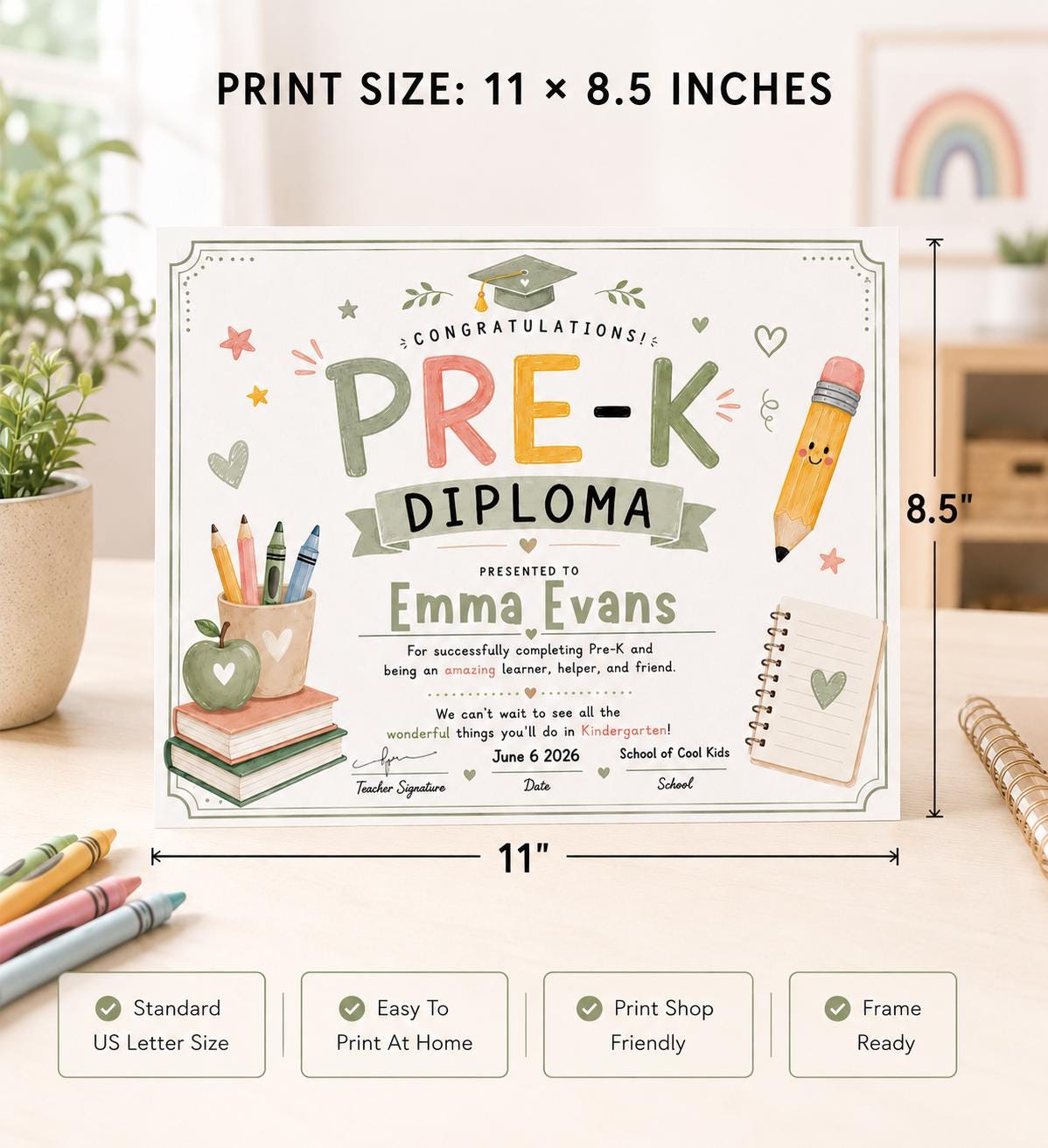 Editable Pre-K Diploma Bundle preview 4
