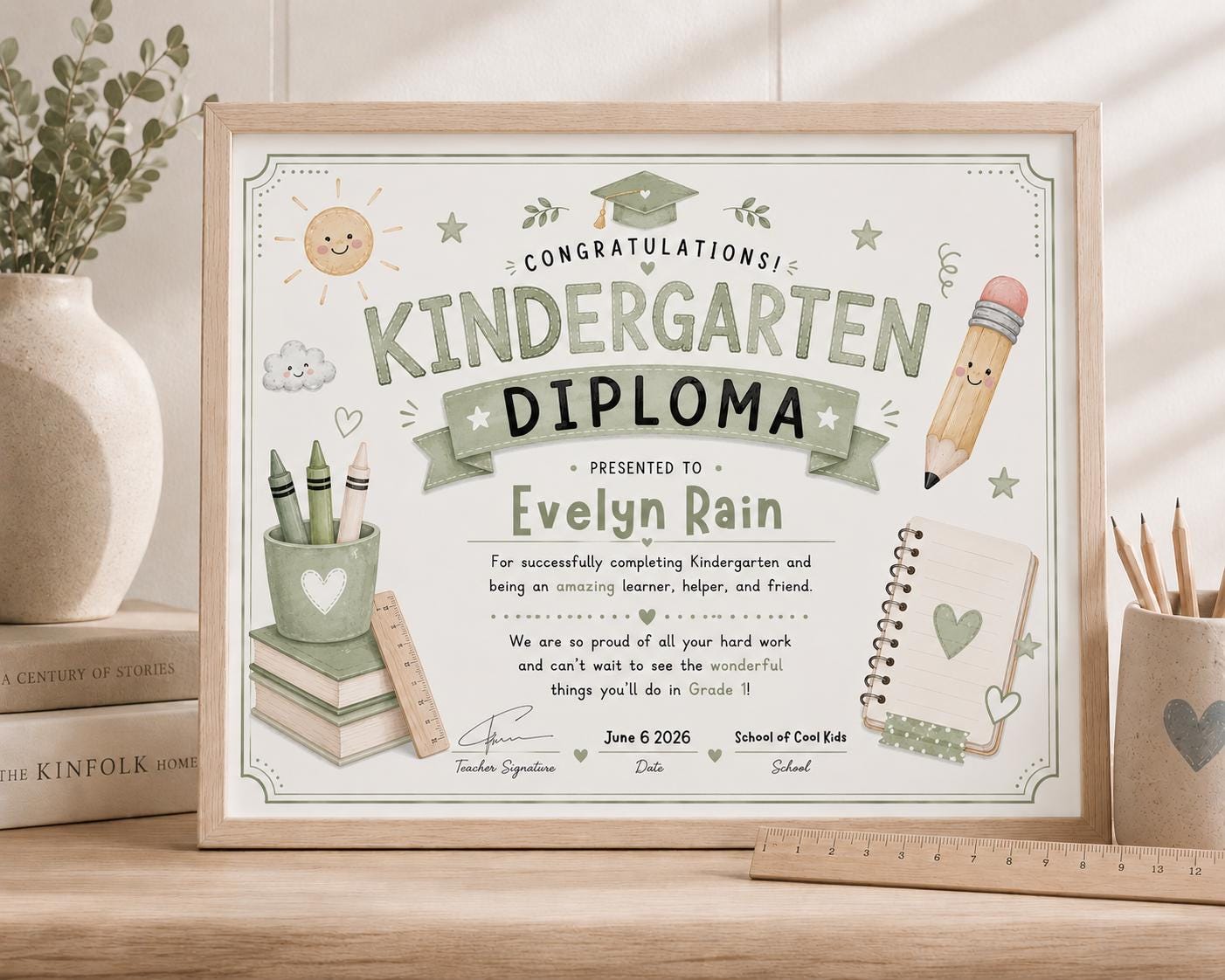Editable Kindergarten Diploma Bundle preview 2