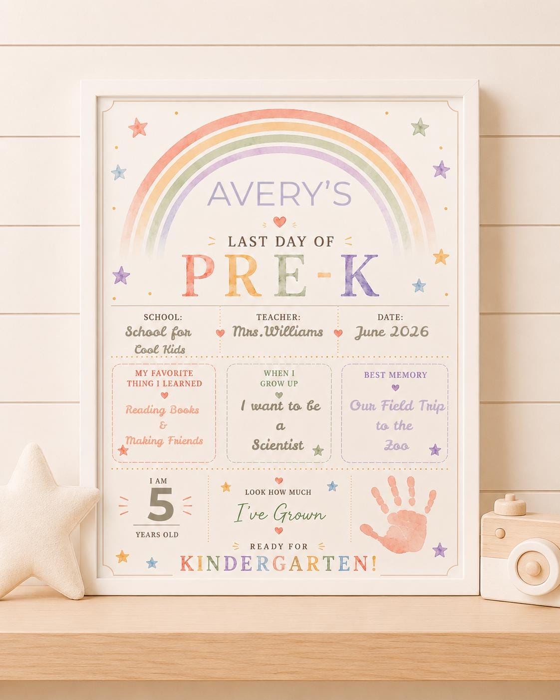 Editable Pre-K Graduation Diploma digital product