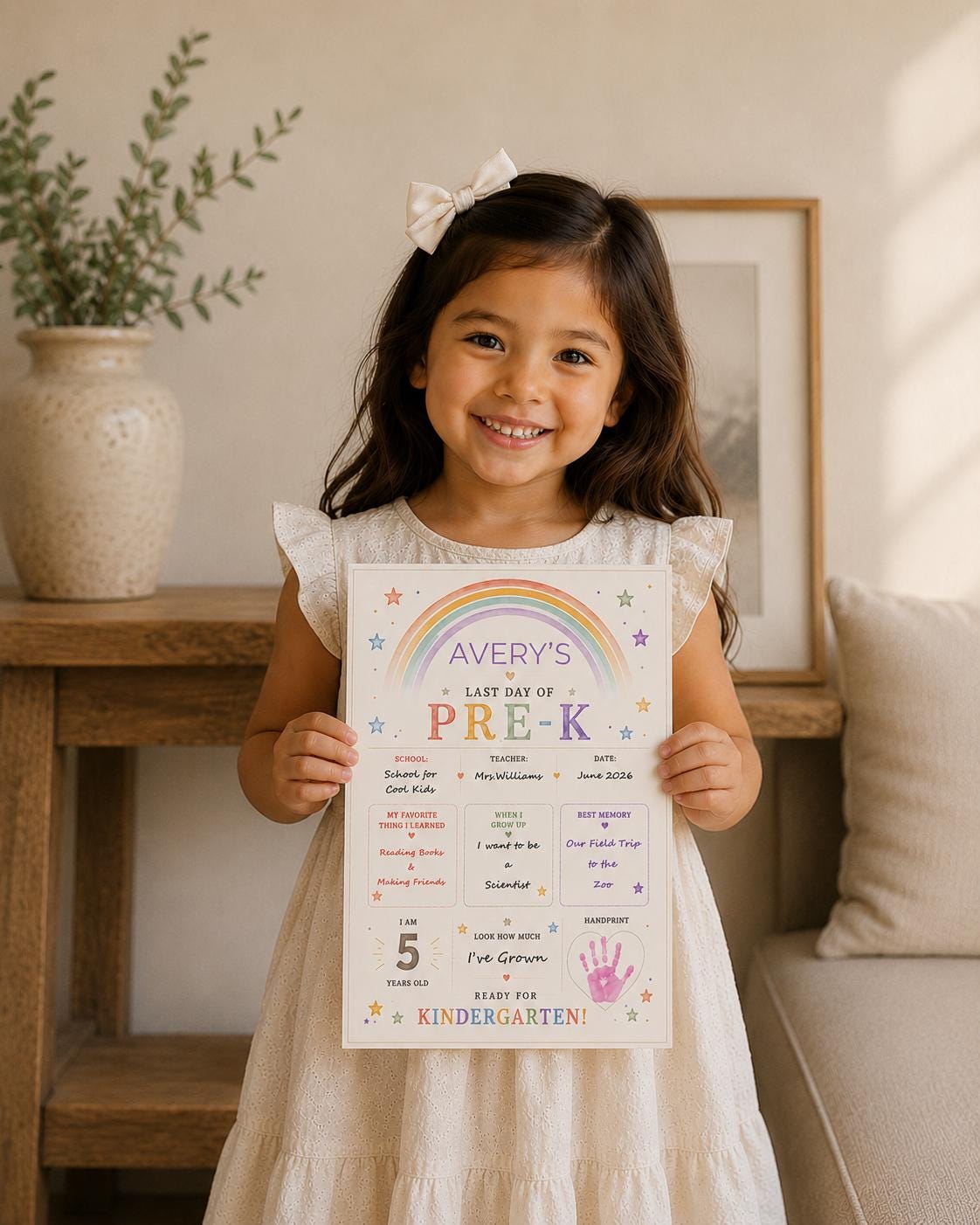 Editable Pre-K Graduation Diploma preview 3