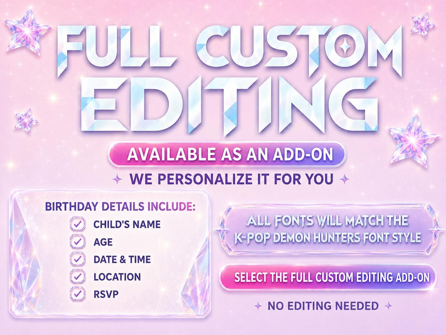 Animated K-Pop Birthday Video Invitation preview 5