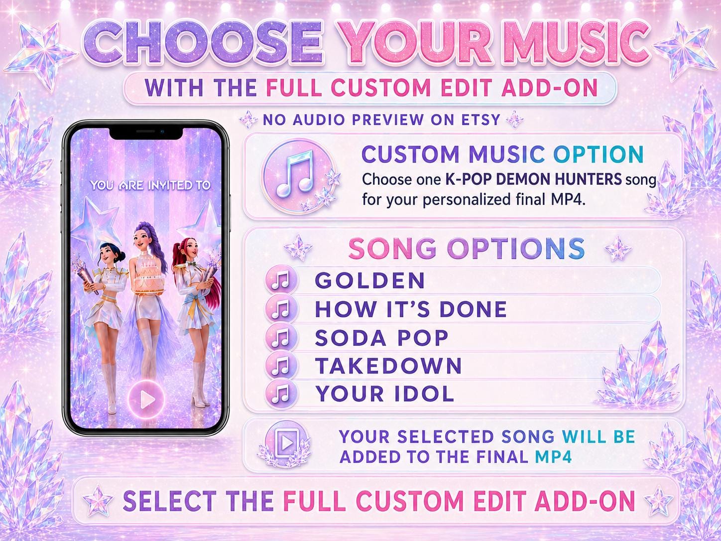 Animated K-Pop Birthday Video Invitation preview 7