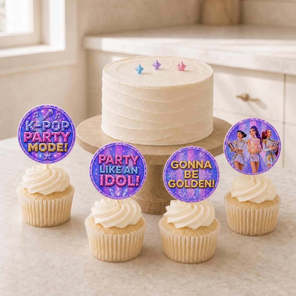 K-Pop Birthday Cupcake Toppers preview 9