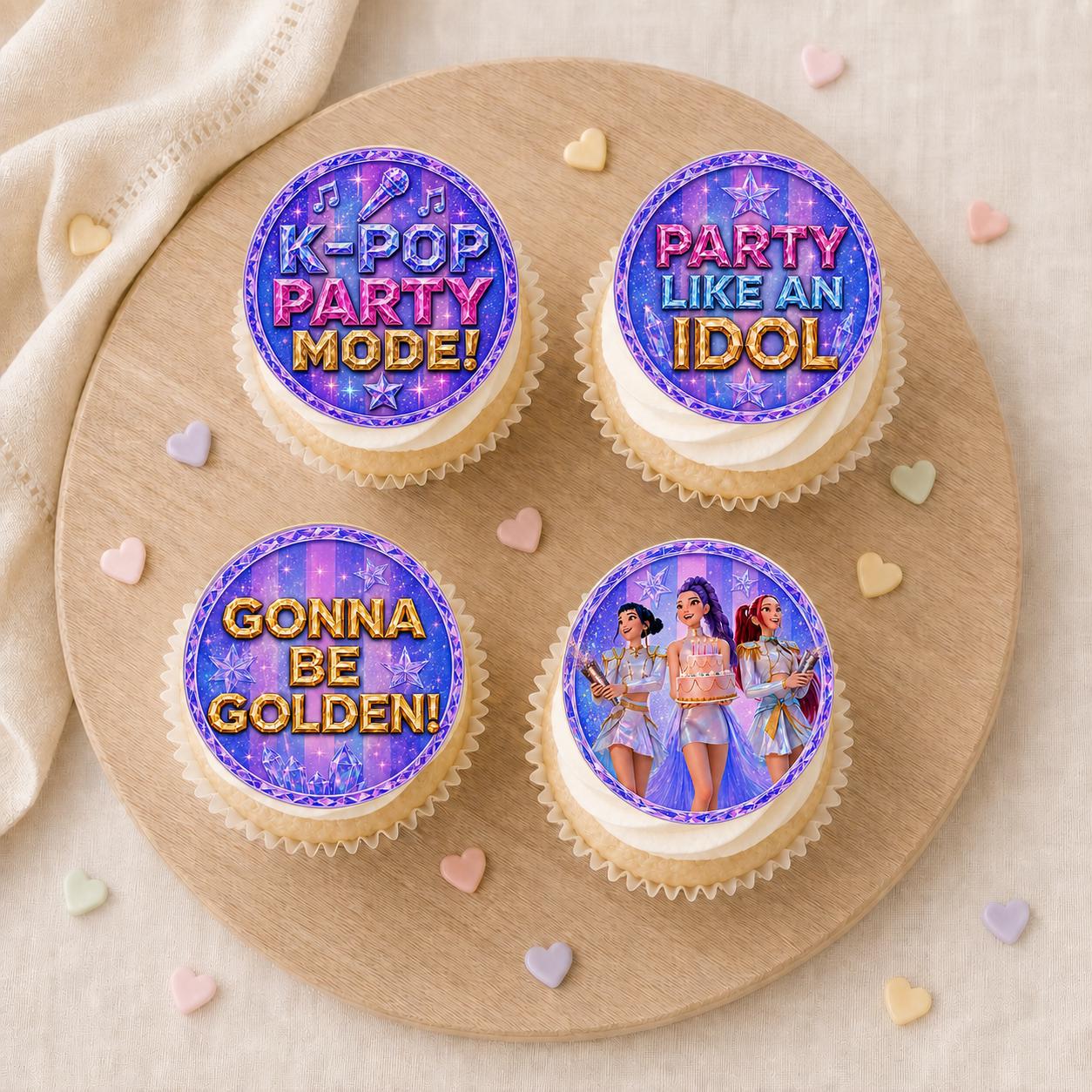 K-Pop Birthday Cupcake Toppers preview 3