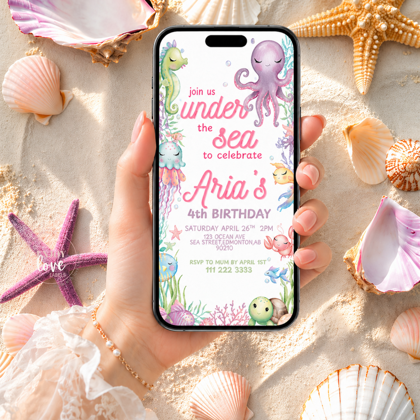 Under the Sea Birthday Invitation