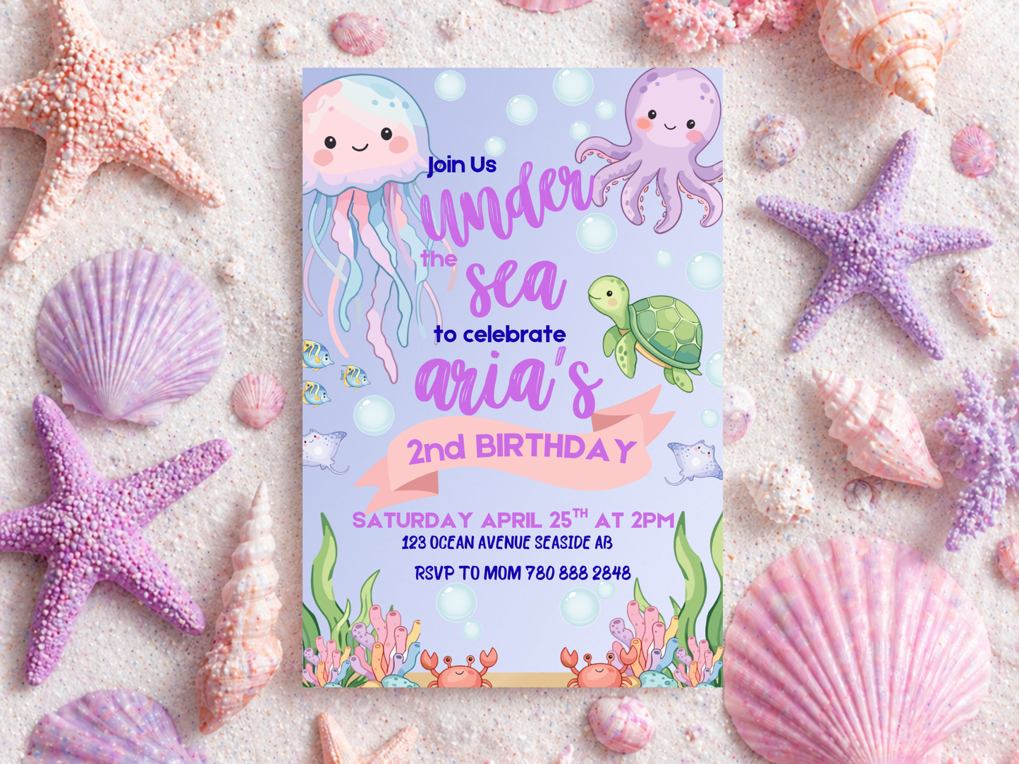 Under the Sea Birthday Invitation